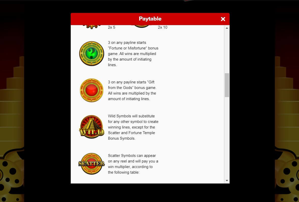 Fortune Temple Online Slot Special Features Explained